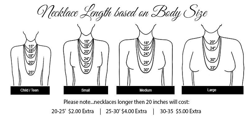 Necklace Size & Length Chart for Children